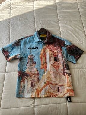 GUAPI Knit Button Up Shirt Size Small Men’s
